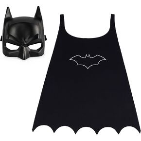 DC Comics, Batman Cape and Mask Set, Super Hero Costume Accessories, Kids Roleplay for Boys and Girls Ages 4+