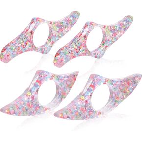 10 Pieces Flower Resin Bookmark Transparent Floral Bookmarks for Women Cute Bookmarks Flower Page Marker with Tassels, Christmas Gifts Stocking Stuffers for Women Kids