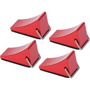 4PCS RC Model Car Wheel Chock Non Slip Bottom RC Aluminum Alloy Wheel Chock Set for 8 for SCX1