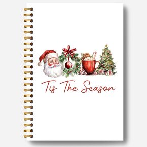 دفتر عيد الميلاد، تيس الموسم سانتا عيد الميلاد مجلة، هدايا مكتب عيد الميلاد لزملاء العمل، هدايا سانتا، دفتر تكوين عيد الميلاد، دفتر عيد الميلاد دوامة 5.5x8.3 بوصة in Kuwait
