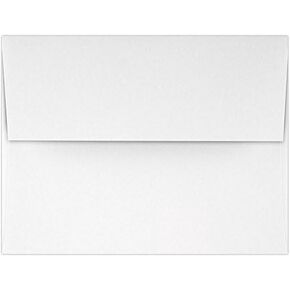 LUXPaper A2 Premium Wove Invitation Envelopes | 4 3/8" x 5 3/4" | Bright White | 80lb. Text | 50 Qty