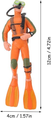 DOITOOL 2 Pcs Scuba Diver Figurines,Diver Model Fish Tank Action Figure,Mini Swimmers Figurines Diver Toy for Miniature Sand Decor,Desktop Ornament,Ocean Party Supplies in Saudi Arabia