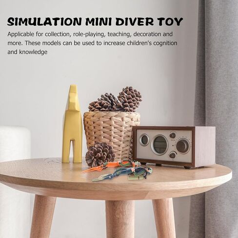 DOITOOL 2 Pcs Scuba Diver Figurines,Diver Model Fish Tank Action Figure,Mini Swimmers Figurines Diver Toy for Miniature Sand Decor,Desktop Ornament,Ocean Party Supplies in Saudi Arabia