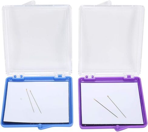 Magnetic Pin Holder Case, 2PCs Magnetic Sewing Pincushion Pin Storage Case DIY Sewing Auxiliary Tools Multifunction Cross Stitch Sewing Knitting Pin Organizer Container Tool in Saudi Arabia