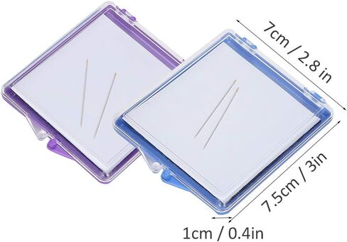Magnetic Pin Holder Case, 2PCs Magnetic Sewing Pincushion Pin Storage Case DIY Sewing Auxiliary Tools Multifunction Cross Stitch Sewing Knitting Pin Organizer Container Tool in Saudi Arabia
