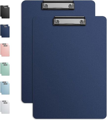 Clip Board, Plastic Clipboards for Classroom, Student, Doctor, Nurse, Home, Office, Women, Kid, Boy, Low Profile Clip Board, Standard A4 Letter Size, 1 Pack, Dark Blue, Hanging Loop in Saudi Arabia