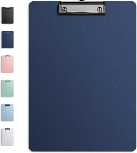 Clip Board, Plastic Clipboards for Classroom, Student, Doctor, Nurse, Home, Office, Women, Kid, Boy, Low Profile Clip Board, Standard A4 Letter Size, 1 Pack, Dark Blue, Hanging Loop in Saudi Arabia