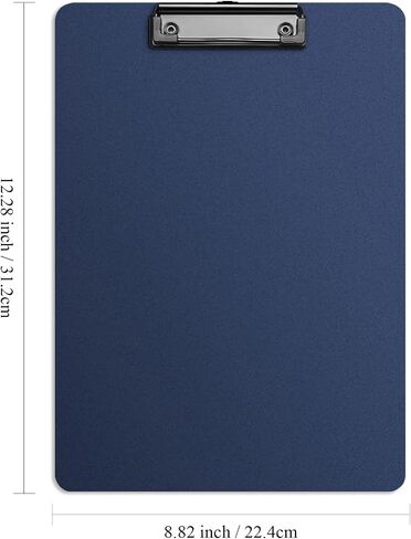 Clip Board, Plastic Clipboards for Classroom, Student, Doctor, Nurse, Home, Office, Women, Kid, Boy, Low Profile Clip Board, Standard A4 Letter Size, 1 Pack, Dark Blue, Hanging Loop in Saudi Arabia
