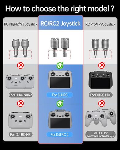 3 أزواج Mini 3/Mini 3 Pro/Mini 4 Pro/Air 3/Air 2S/Mavic 3/Mavic 3 Pro/Mavic 3 عصي التحكم عن بعد الكلاسيكية لـ DJI 𝗥𝗖/𝗥𝗖𝟮 ملحقات بديلة لعصا التحكم (رمادي، ذهبي، أسود) in Saudi Arabia