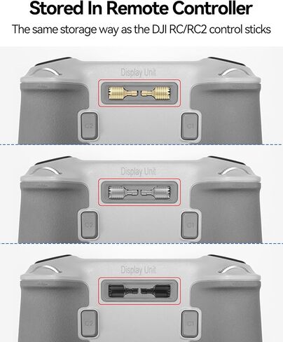 3 أزواج Mini 3/Mini 3 Pro/Mini 4 Pro/Air 3/Air 2S/Mavic 3/Mavic 3 Pro/Mavic 3 عصي التحكم عن بعد الكلاسيكية لـ DJI 𝗥𝗖/𝗥𝗖𝟮 ملحقات بديلة لعصا التحكم (رمادي، ذهبي، أسود) in Saudi Arabia
