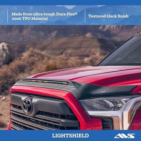 Auto Ventshade [AVS] Aeroskin Hood Protector | 2019 - 2023 Ford Ranger, Low Profile/Flush - Chrome | 622166 in Kuwait