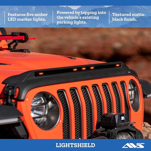 Auto Ventshade [AVS] Aeroskin Hood Protector | 2019 - 2023 Ford Ranger, Low Profile/Flush - Chrome | 622166 in Kuwait