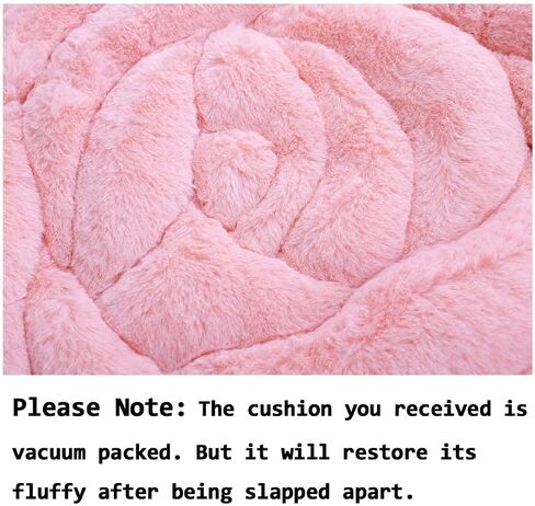IPENNY Soft Cozy Seat Cushion Plush Rose Seat Pad Seat Pillow Relieves Back Coccyx Sciatica and Tailbone Pain Relief Chair Cushions Chair Pads for Home Office Sofa (Pink) in Kuwait