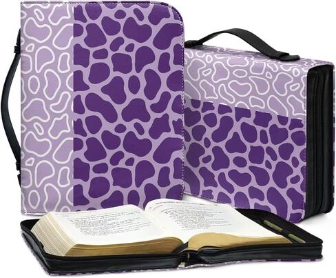 Women's Bible Covers Carrying Book Case Bible Protective with Handle and Zippered Church Bag Gift for Mother Lady Red 2XL in Kuwait