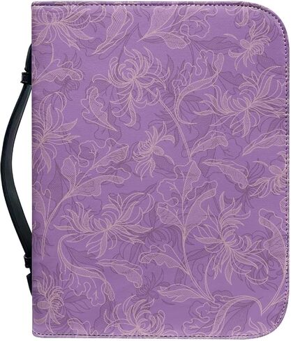 Women's Bible Covers Carrying Book Case Bible Protective with Handle and Zippered Church Bag Gift for Mother Lady Red 2XL in Kuwait