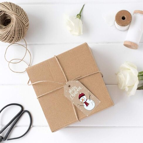 Andaz Press Christmas Classic Gift Tags, Faux Gold Glitter Joy on White, 20-Pack in Saudi Arabia