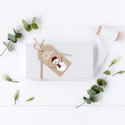 Andaz Press Christmas Classic Gift Tags, Faux Gold Glitter Joy on White, 20-Pack in Saudi Arabia