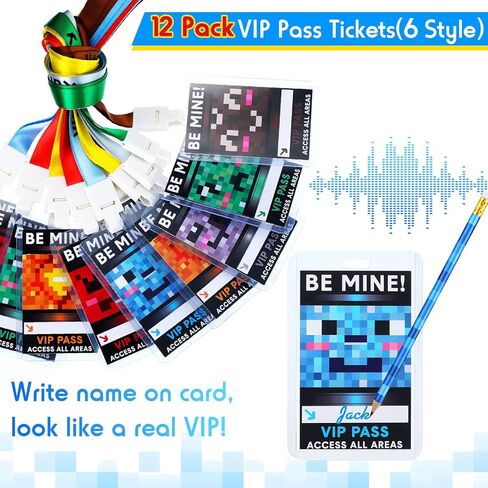 60 حزمة من مستلزمات الحفلات من Pixel Miner من لوازم VIP Pass Gamer Mini Pixel دفاتر ملاحظات معصم منقطة وأساور Pixel Mine للحفلات للألعاب على نمط Pixel Game موضوع حفلة عيد ميلاد in Saudi Arabia