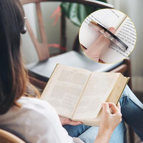 cobee Dried Flower Book Holder, 2 Pcs Handmade Thumb Book Page Holder Resin Reading Accessories Ring Book Opener Floral Bookmark for Teachers Book Lovers(White,Black,Pink) in Kuwait