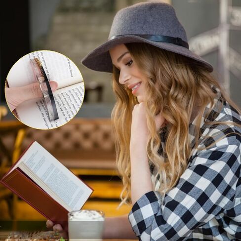 cobee Dried Flower Book Holder, 2 Pcs Handmade Thumb Book Page Holder Resin Reading Accessories Ring Book Opener Floral Bookmark for Teachers Book Lovers(White,Black,Pink) in Kuwait