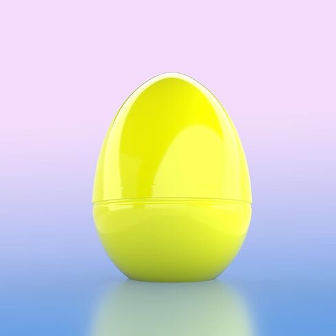 Jumbo Six Inch Fillable Easter Eggs,12 Colorful Bright Plastic Easter Eggs, Perfect for Easter Egg Hunt, Surprise Egg, Easter Hunt, Assorted Colors, 6" Giant Fillable Eggs (12-Pack) in Kuwait