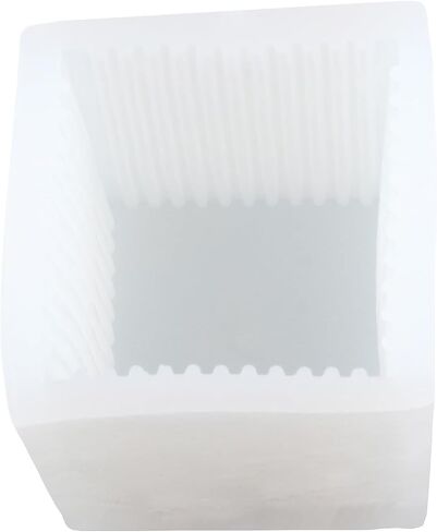 Stripe Pillar Candle Mold Square Stripe Silicone Candle Molds for Candle Home Decorate Mold Candle Making Resin Aromatherapy Gypsum Candles Clay Craft in Saudi Arabia