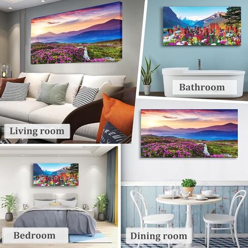 TOCARE 2 Pack Large Diamond Painting Kits, Waterfall Diamond Painting Kits for Adults, Full Drill Diamond Art Kits for Adults Nature Scenery 16x28inch Home Wall Decor in Kuwait