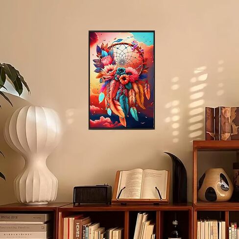 Lophomie حلم الماسك الماس اللوحة مجموعات للبالغين مبتدئين الملونة زاك الزهور الماس مجموعات الفن 5D DIY كامل جولة الحفر الماس اللوحة جوهرة الفن لديكور جدار المنزل 12 × 16 بوصة in Kuwait