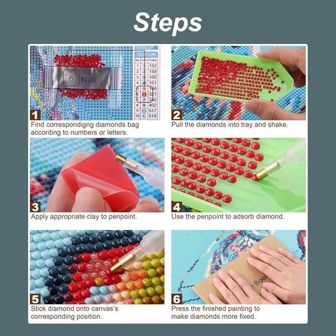 Lophomie حلم الماسك الماس اللوحة مجموعات للبالغين مبتدئين الملونة زاك الزهور الماس مجموعات الفن 5D DIY كامل جولة الحفر الماس اللوحة جوهرة الفن لديكور جدار المنزل 12 × 16 بوصة in Kuwait