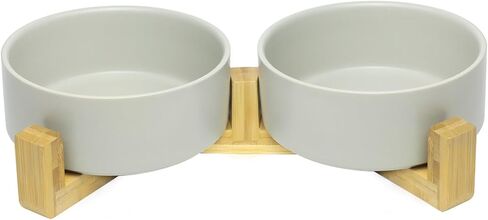 Nepfaivy Puppy Bowls for Small Dogs - Ceramic Dog Food and Water Bowl Set, 5"D x 1.97"H, 13.5oz Weighted Cat Food Bowls, Heavy Dog Dishes for Small Dogs, Pet Feeding Station for Dogs and Indoor Cats in Saudi Arabia