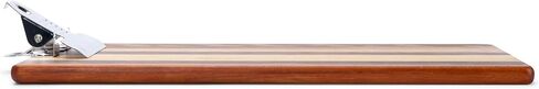 Elanze Designs 820 Office Classroom Art Striped Brown 13 x 9 Inch Natural Wood Low Profile Drawing Clipboard in Saudi Arabia