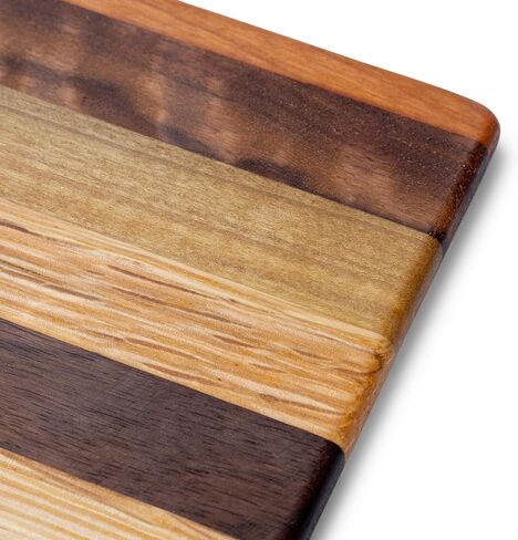 Elanze Designs 820 Office Classroom Art Striped Brown 13 x 9 Inch Natural Wood Low Profile Drawing Clipboard in Saudi Arabia