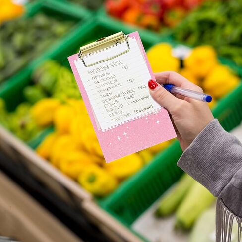 3 قطع من الحافظة الصغيرة اللامعة، مقاس 4 × 6 بوصة، حافظة صغيرة من الأكريليك اللامع، حافظة أنيقة مع مشبك منخفض المستوى، لوحات مشبك صغيرة بحجم الجيب لمكتب الفصول الدراسية والممرضات والمدرسين لوحة مشبك محمولة لطيفة in Saudi Arabia