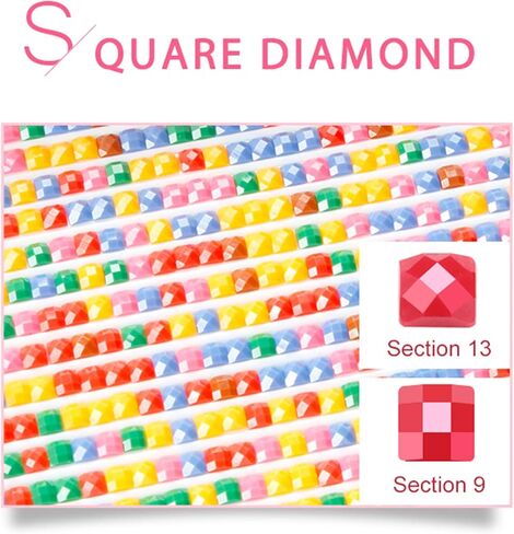 Huacan مجموعات الطلاء الماسي للبالغين والمبتدئين مربع الحفر الكامل الماس الفنون الحرفية لديكور جدار المنزل هدية 11.8 × 15.7 بوصة (بالون الهواء الساخن) in Kuwait