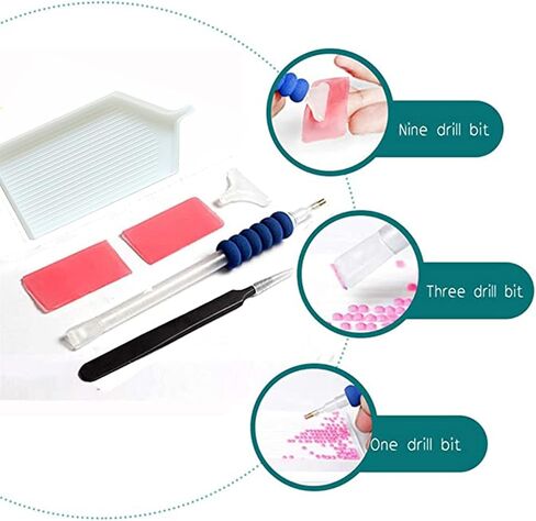 Huacan مجموعات الطلاء الماسي للبالغين والمبتدئين مربع الحفر الكامل الماس الفنون الحرفية لديكور جدار المنزل هدية 11.8 × 15.7 بوصة (بالون الهواء الساخن) in Kuwait