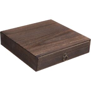 Wooden Box Drawer With Drawers: Small Wooden Drawers Vintage Wooden Single Drawer Unit Counter Top File Holder Wooden Desk Organizer for Tabletop Counter Office Supplies Desk Accessories