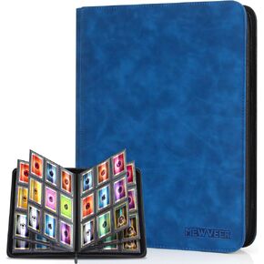 Top Loader Card Binder, Holds 252 Top Loaders Storage, 9 Pockets with Sleeves, Trading Card Binder for Sports Cards, YGO/PTCG/MTG/TCG Cards Collection Binder - Gray