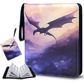Card Binder for Pokemon 9 Pocket, Trading Card Binder 900 Pockets Sports Card Binder Card Holder Binder Card Collection Binder with 50 Removable Sleeves for Trading Cards, Sports Cards, Game Cards