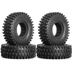 REDSPIDER 1.9 Crawler Tires OD:105 * 38mm（4pcs）1.9 Tires With foam insert， 1/10 RC Crawler AT Tires for FCX10 Axial SCX10 Pro SCX10 UTB18 TRX4 Redcat Gen8 7VS4-10 ﻿ (AT)