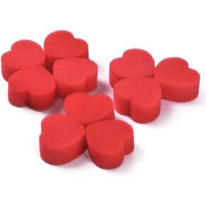 MOMOMAGE 10 Pcs Sponge Hearts Magic Tricks Red Sponge ball Magic Accessories for Magicians Close up Appearing/Vanish Magic Illusion Gimmick Props