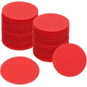 PATIKIL 2" Carpet Spot Markers, 50Pcs Circle Dot Markers Hook and Loop Carpet Spots for Decoration Elementary Preschool Teacher, Black