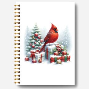 دفتر عيد الميلاد الكاردينال الأحمر، مجلة عيد الميلاد، هدايا الكاردينال للنساء، هدايا مكتب عيد الميلاد، دفتر تكوين عيد الميلاد، لوازم مكتب عيد الميلاد، دفتر دوامة 5.5x8.3 بوصة in Kuwait