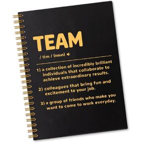 Team Definition 160 Blank Pages Spiral Notebook, Funny Team Work Notebook Gifts for Coworker, Team Member Gifts, Appreciation Gifts New Job Gifts for Coworker, Dream Team Gifts for Colleague B