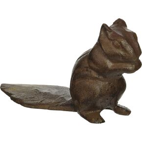 Abbott Collection Jardin Cast Iron Chipmunk Door Wedge/Stopper - Brown (4" H)