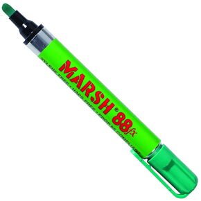 علامات طلاء معدنية من BOX USA BMK110GN 1 Marsh 88fx، باللون الأخضر (عبوة من 12 قطعة)