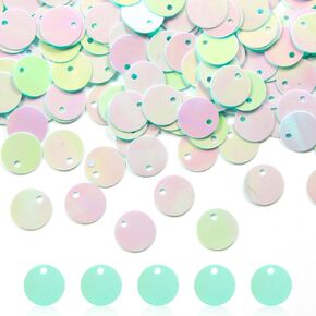 2800 Pcs Flat Round Loose Sequins,10 mm Large Sequins Craft Loose Sequins for DIY,Bulk Craft Sequins for Art,Crafts,Wedding,Sewing DIY Decoration (Macaron)