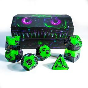 Mimic Dice - 7-Piece Resin RPG Dice Set