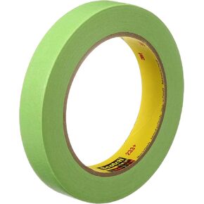 Scotch Performance Masking Tape 233+, 26344, Flexible, Moisture Resistant, Green Color, 6 mm x 55 mm, Automotive Masking Tape
