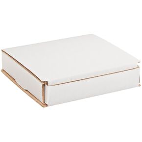 Aviditi White Corrugated Cardboard Mailing Boxes, 5 x 5 x 1 Inches, Pack of 50, Crush-Proof, for Shipping, Mailing and Storing