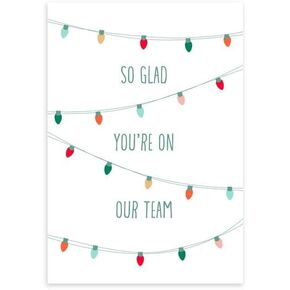Hallmark Business Bulk 25 Pack Holiday Cards for Employees & Team Members (Colorful Lights), 5 x 7 Cards, Message Inside, Envelopes Included